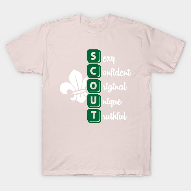 S-C-O-U-T (white) T-Shirt by nektarinchen